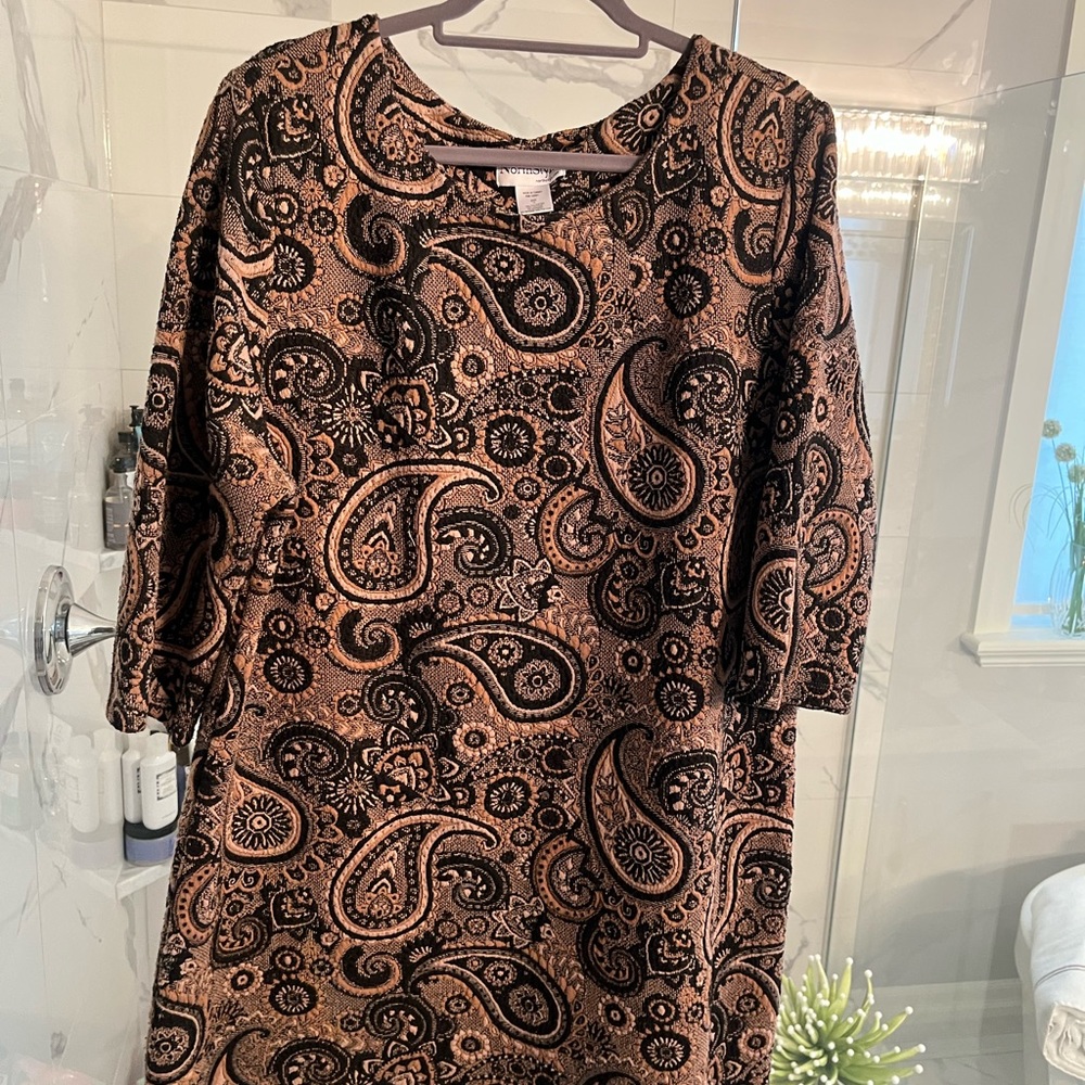 Mod dress dressing rich size 1X paisley! Plus sized fashion